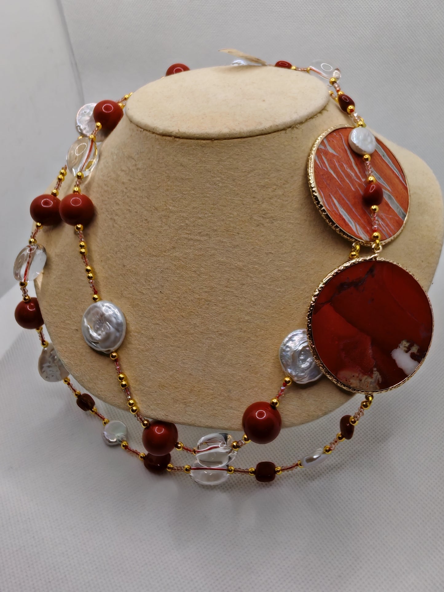 Collana agata verde