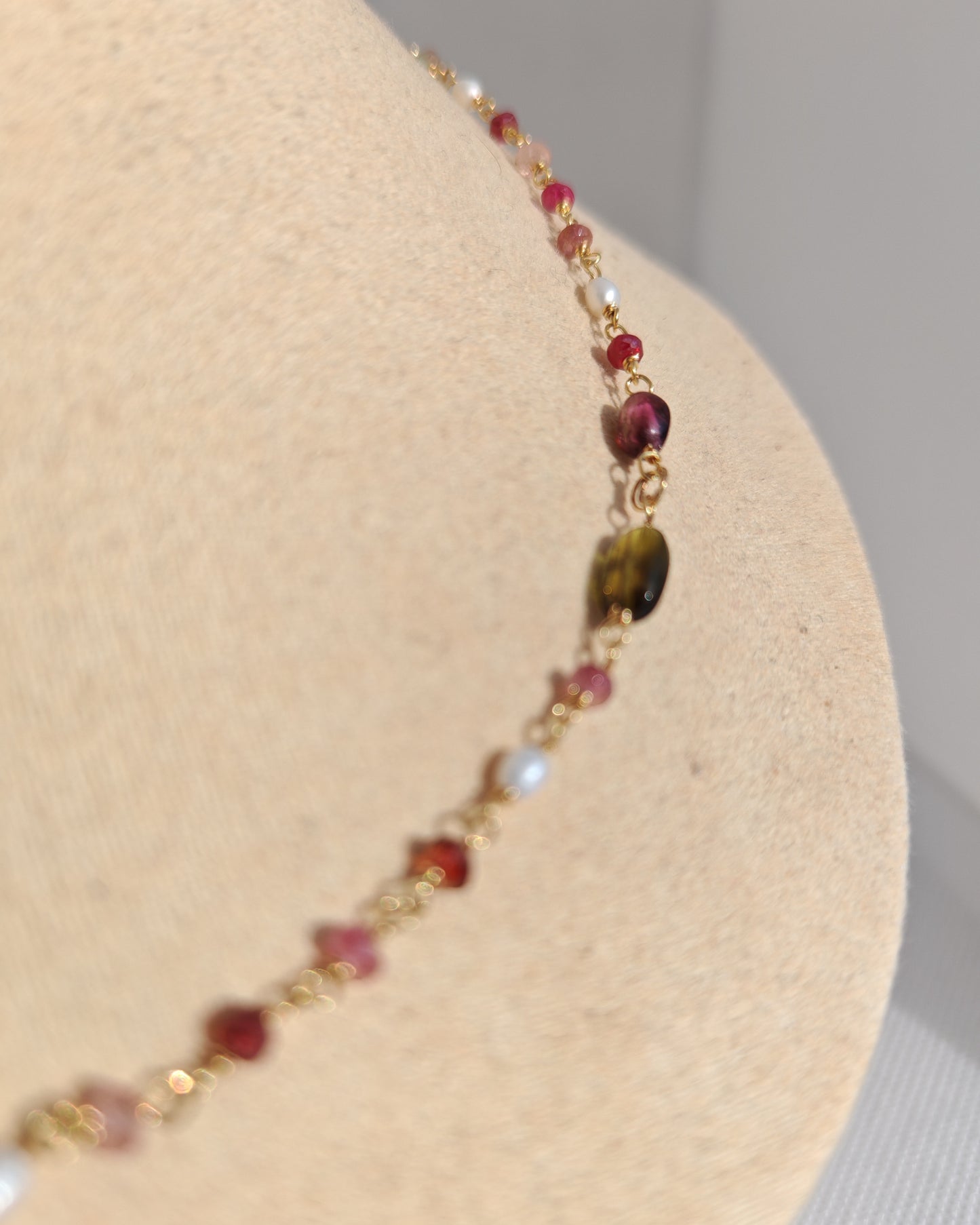 Collana girocollo tormalina