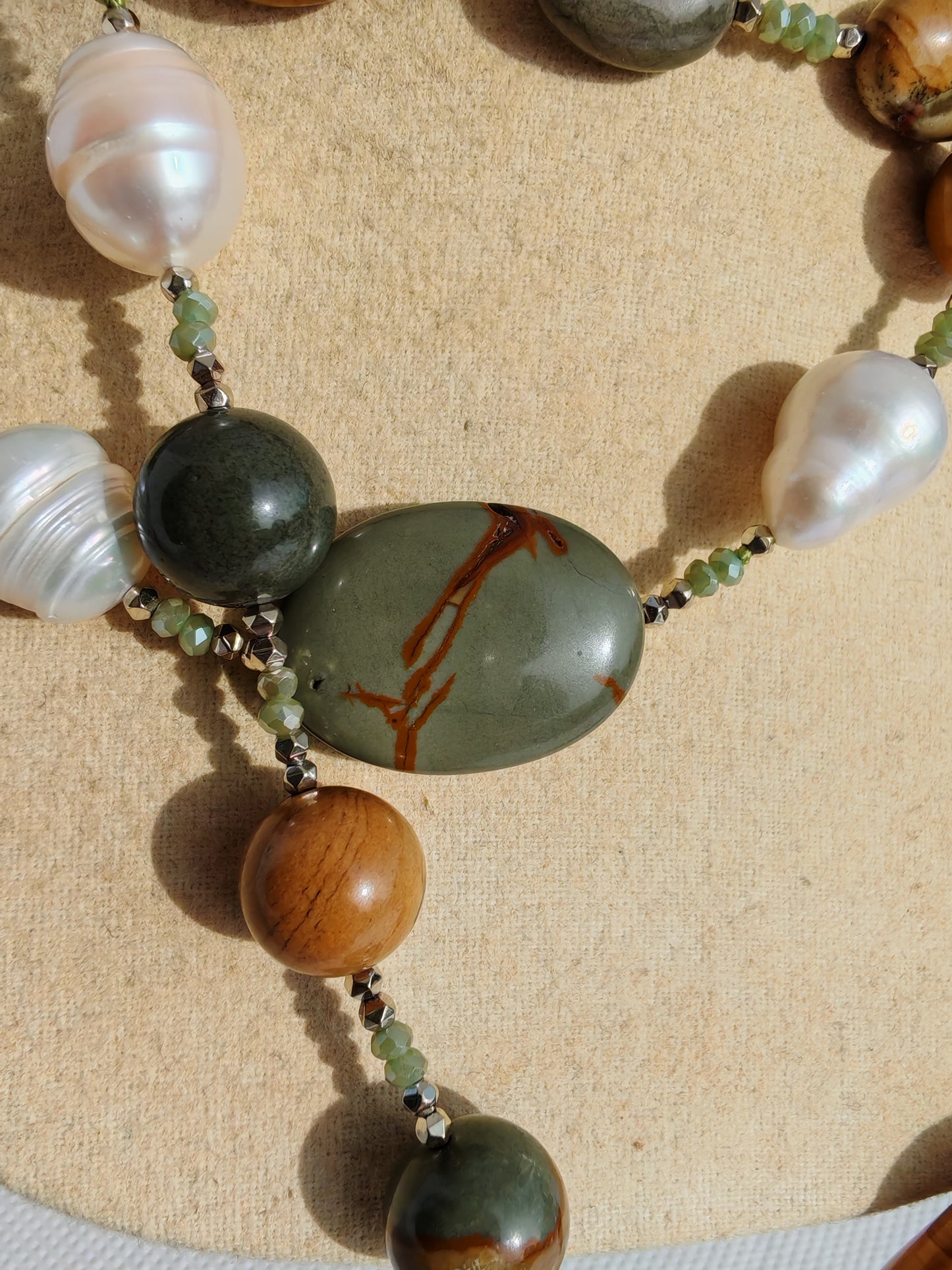 Collana agata multicolore