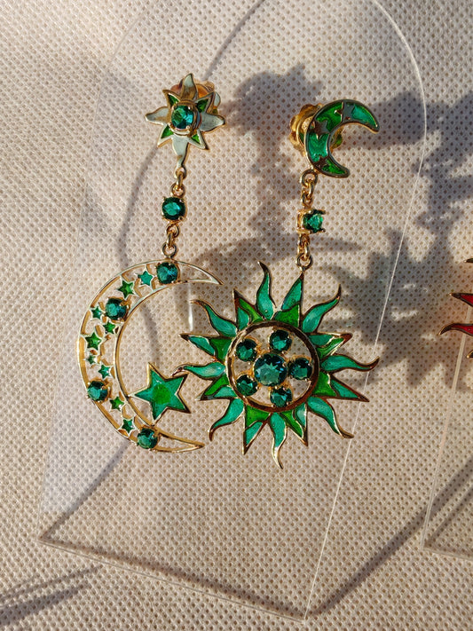 Orecchini Sole Luna