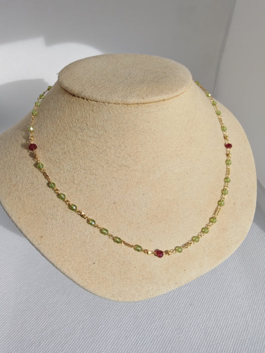 Collana girocollo peridoto