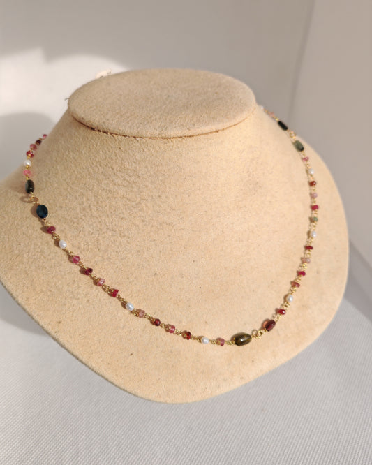 Collana girocollo tormalina