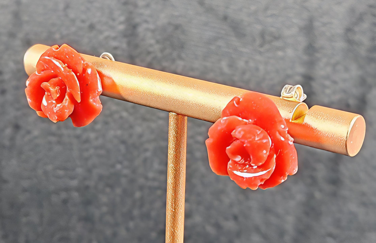 orecchini corallo Red Rose