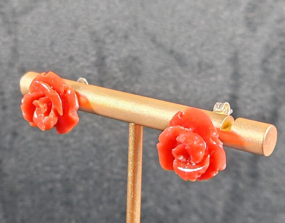 orecchini corallo Red Rose