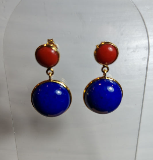 Orecchini doppio cabochon
