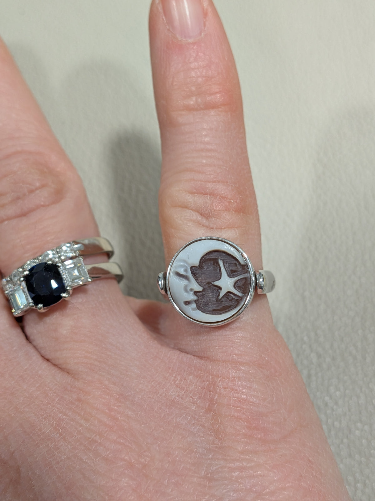 Anello reverso cammeo