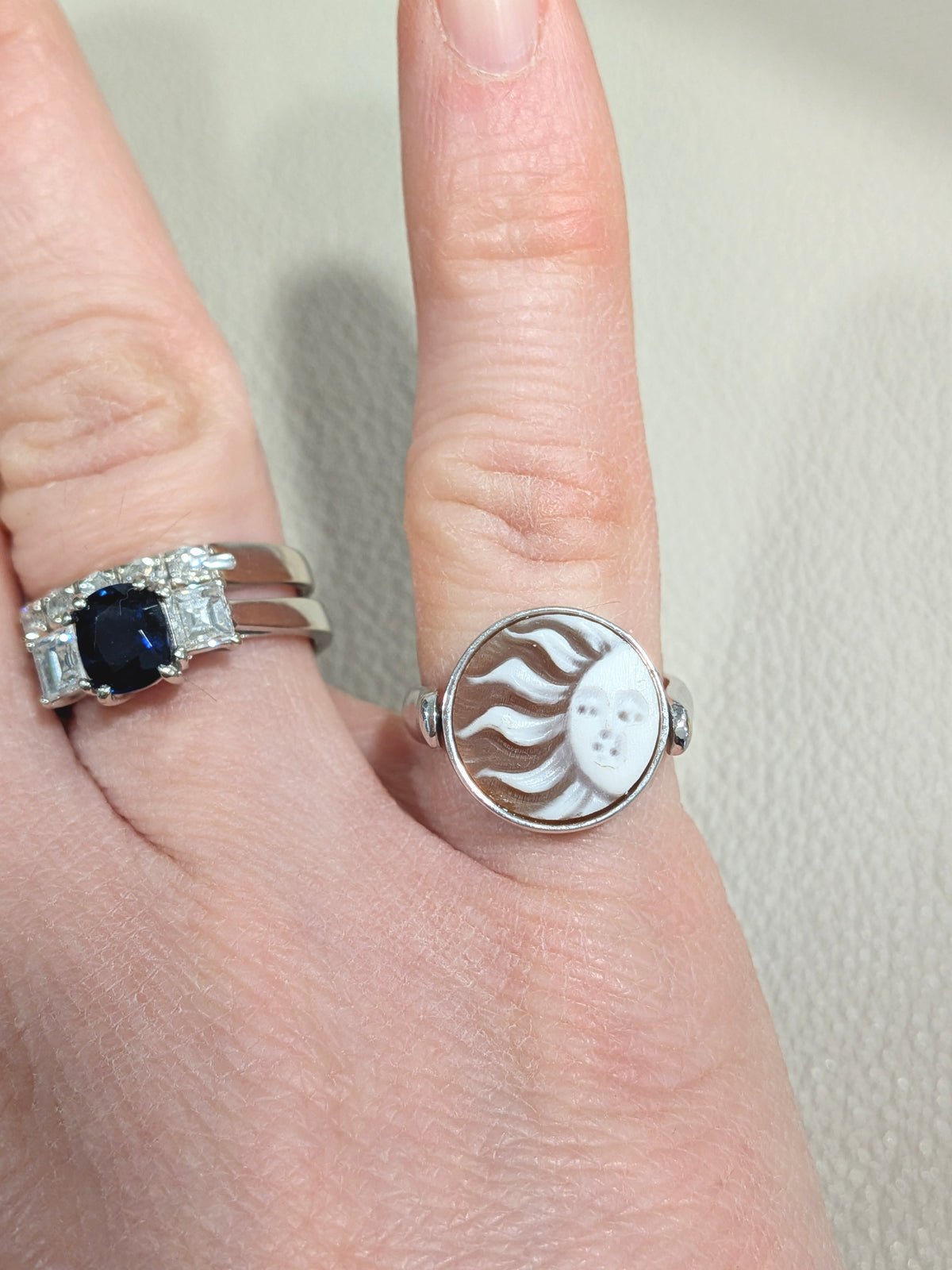 Anello reverso cammeo