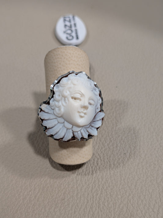 Anello angelo cammeo