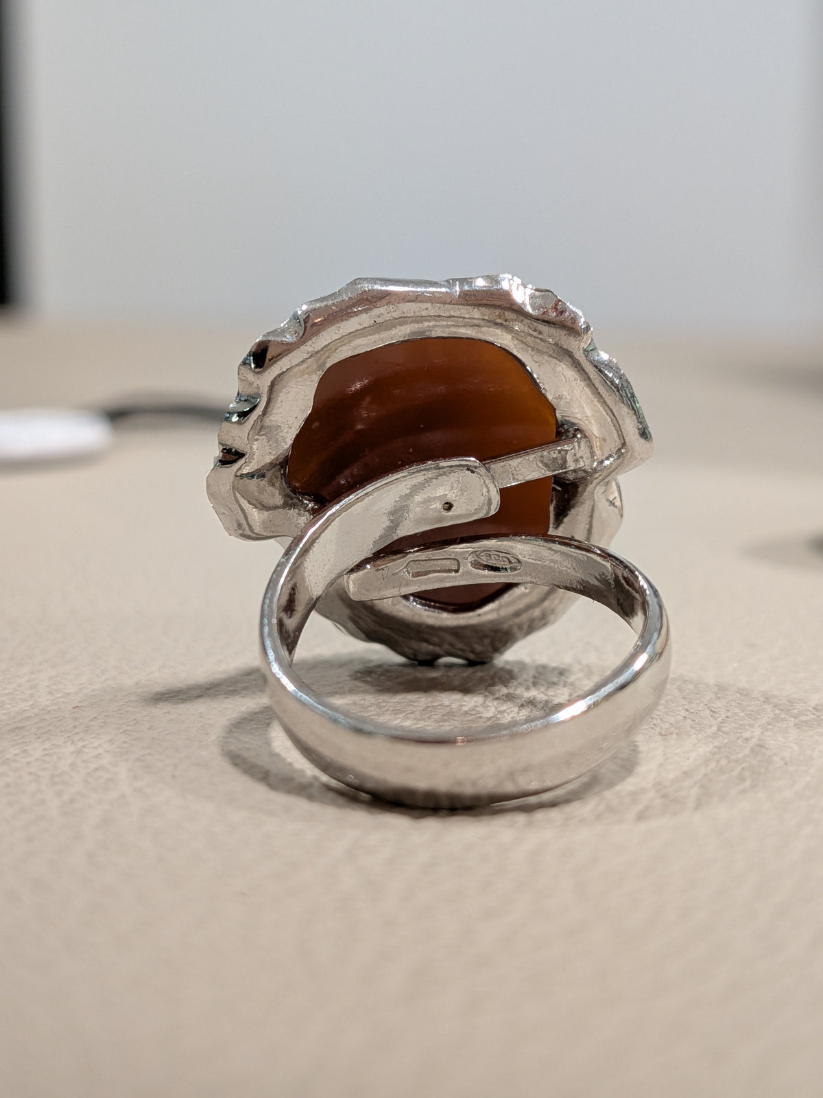 Anello angelo cammeo